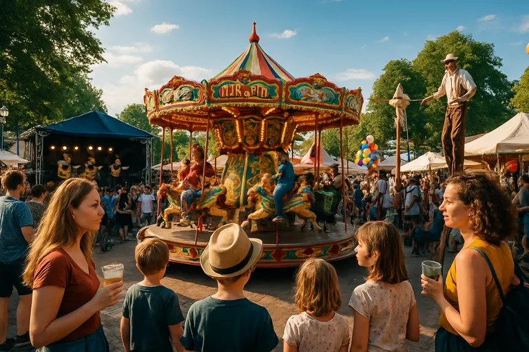 Beleef de wervelende malle molen: festival van muziek, kermis en straatkunst