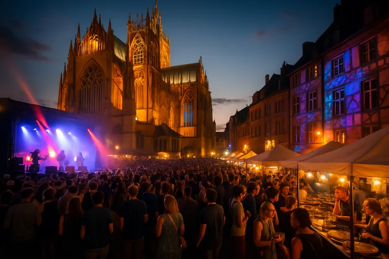 Ervaar het festival in metz: muziek, kunst en culinaire verleiding door de hele stad