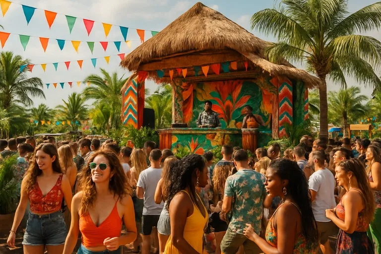 Ervaar tropikali met tropische beats, kleurrijke stages en wereldse smaken
