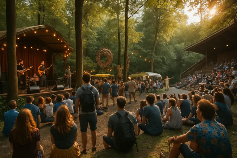 Muziek en theater tussen de bomen: festivalsfeer in het Amsterdamse bos
