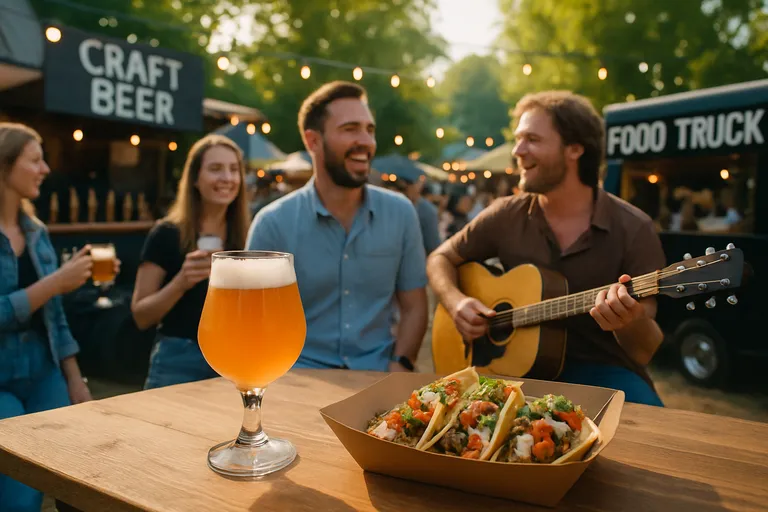 Programma: bier, eten en muziek