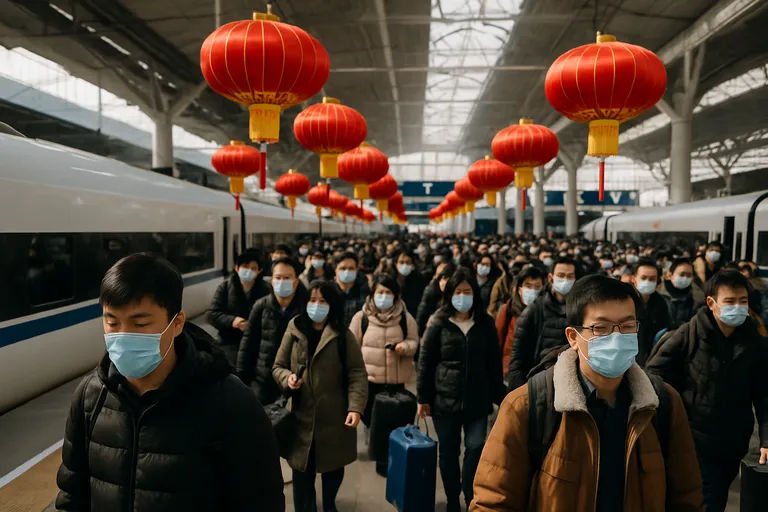 Reizen en zakelijke impact rond het spring festival