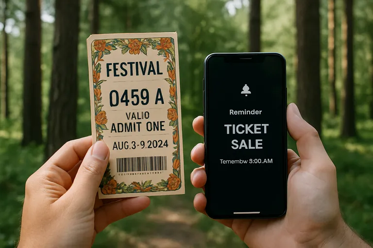 Tickets en voorbereiding