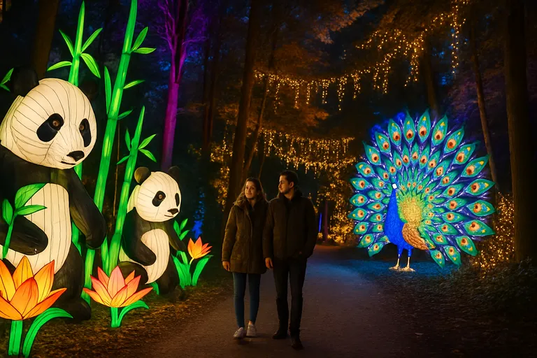 Wat is het Light festival Beekse bergen
